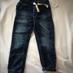 4T Dark Denim High Stretch Pull-on pants